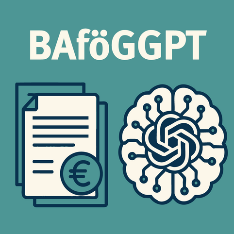 BAföG-GPT: Antragsformular mit Euro-Symbol neben einem KI-Gehirn