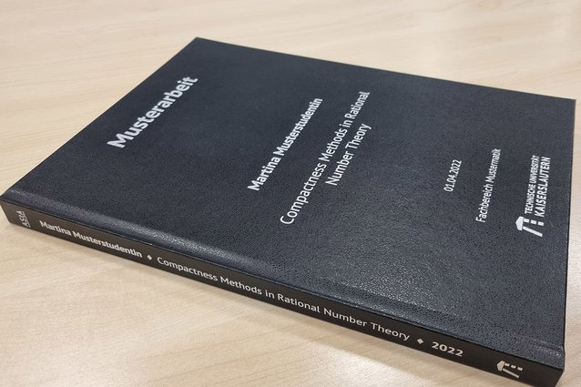 Hardcover Rückendruck